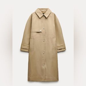 SHIRT STYLE STRAIGHT CUT GABARDINE TRENCH ZW COLLECTION
